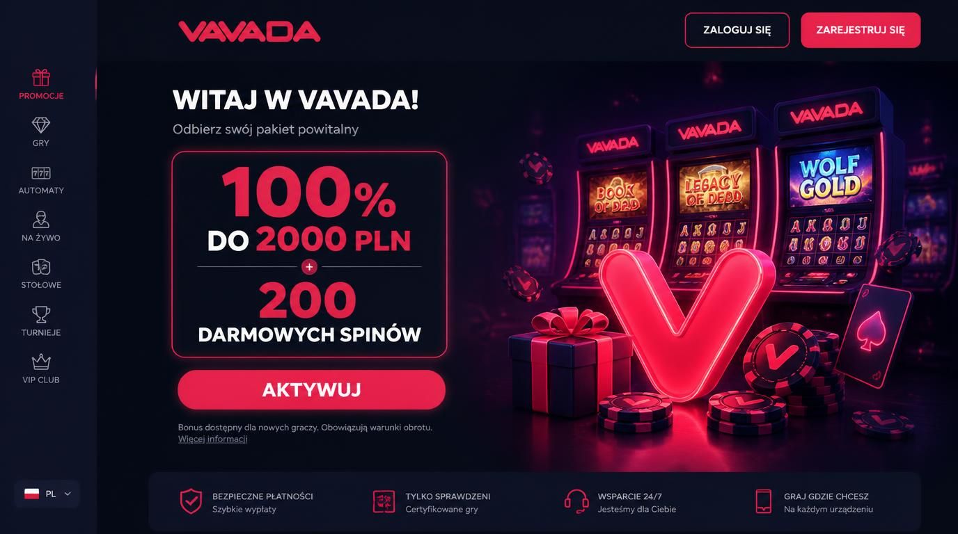 interfejs powitalny vavada z bonusem