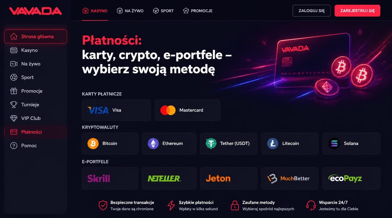 Metody płatności użytkownika